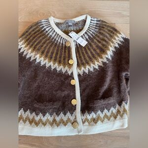 J. Crew Brown Patterned Women's Sweater